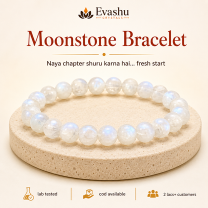 Natural Moonstone 8mm Bracelet for Intuition