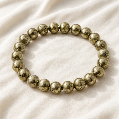 Natural Pyrite Bracelet Set — 2, 4 or 8 Pack