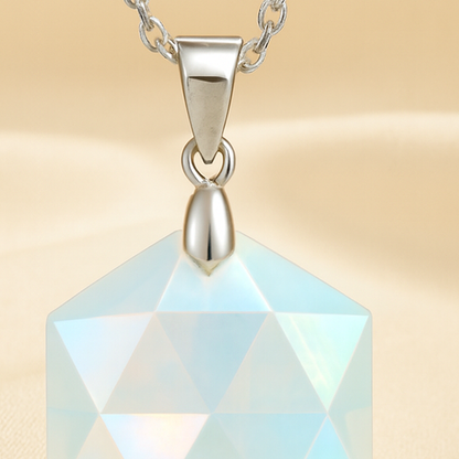 Natural Opal Hexagon Pendant for Hope