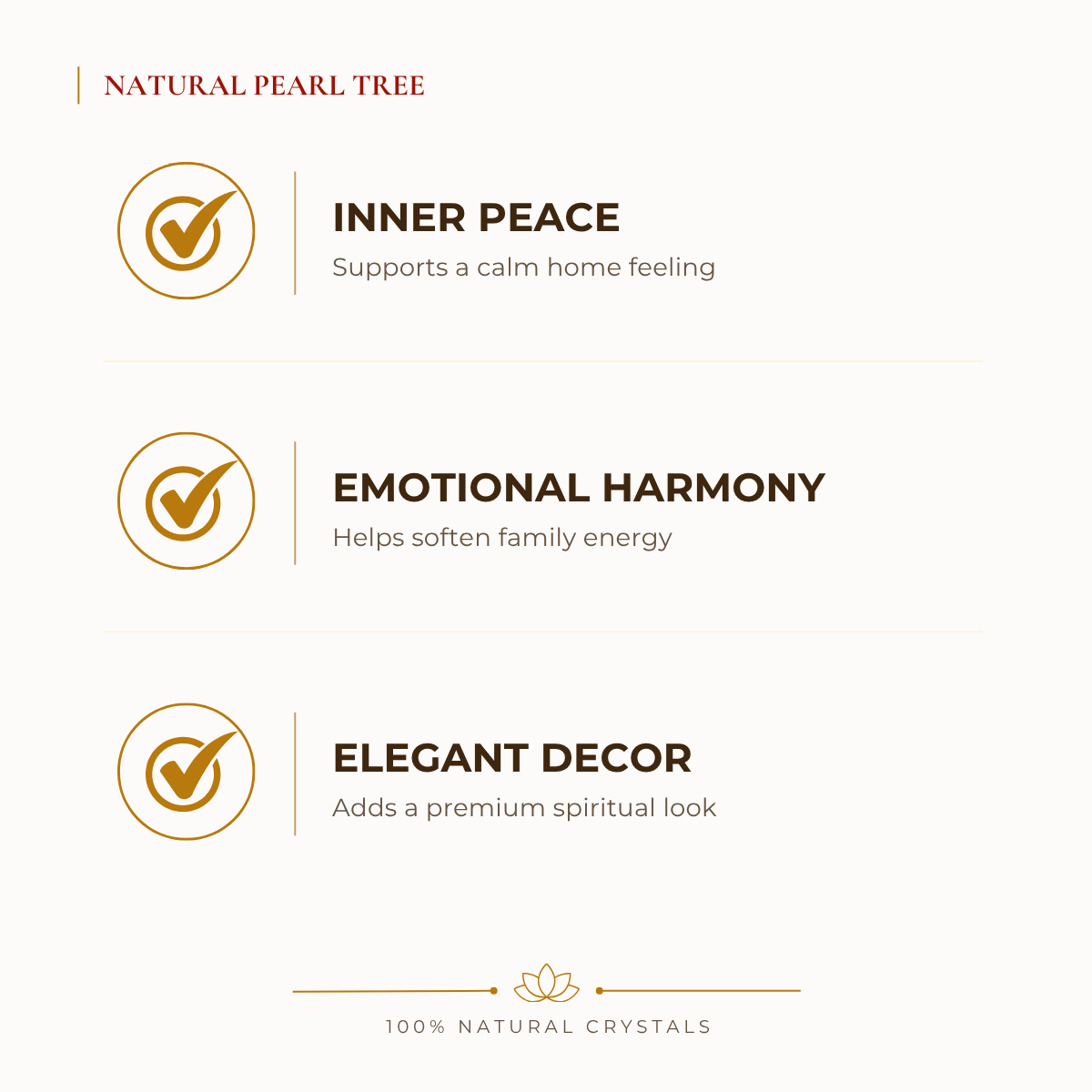 Natural Pearl Crystal Tree for Harmony