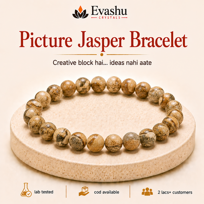Natural Picture Jasper 8mm Bracelet for Perspective