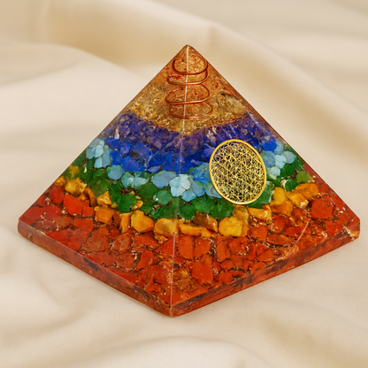 Natural 7 Chakra Pyramid for Alignment