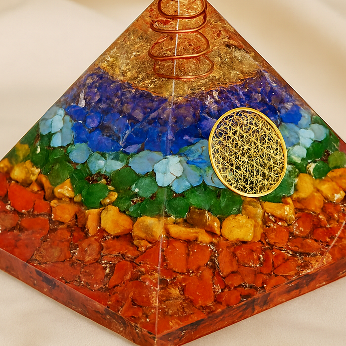 Natural 7 Chakra Pyramid for Alignment