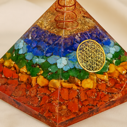 Natural 7 Chakra Pyramid for Alignment