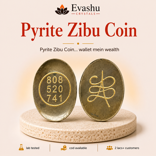 Natural Pyrite Zibu Coin for Abundance