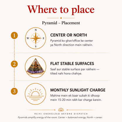 Natural Gomti Chakra Pyramid for Prosperity
