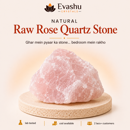 Natural Rose Quartz Large Raw Stone for Emotional Healing
