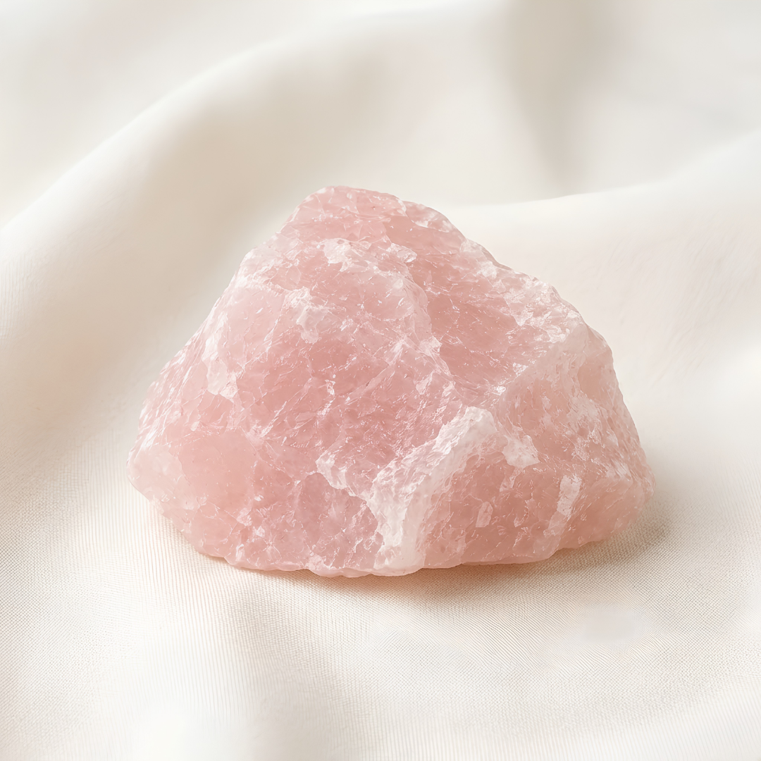 Natural Rose Quartz Large Raw Stone for Emotional Healing