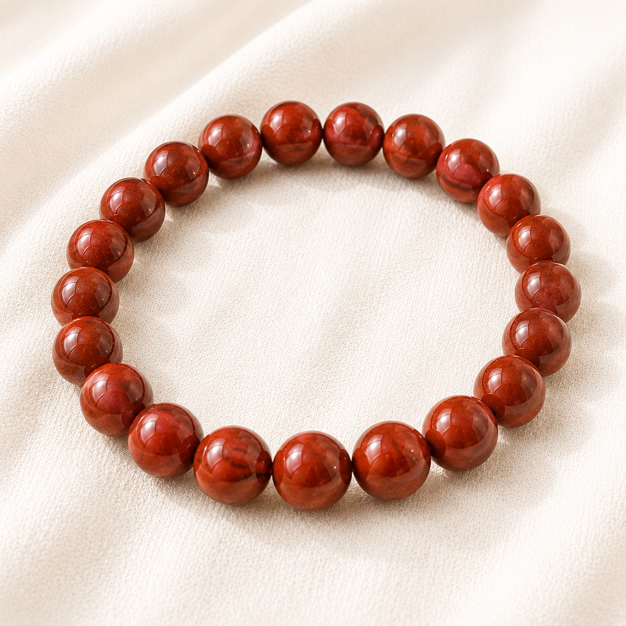 Natural Red Jasper 8mm Bracelet for Stamina