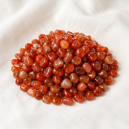 Natural Carnelian Crystal Chips for Motivation