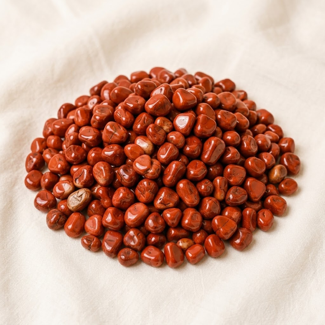 Natural Red Jasper Crystal Chips for Strength
