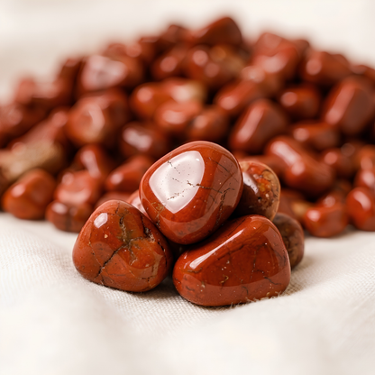 Natural Red Jasper Crystal Chips for Strength