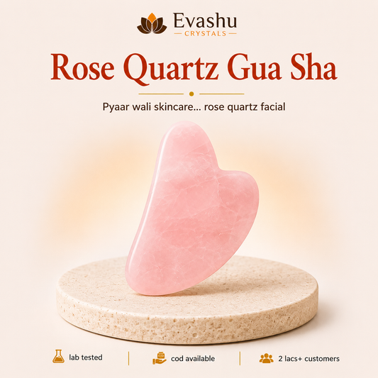 Natural Rose Quartz Gua Sha for Self-Love