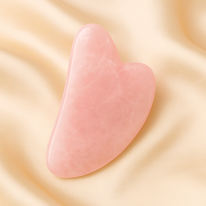 Natural Rose Quartz Gua Sha for Self-Love