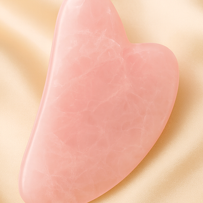 Natural Rose Quartz Gua Sha for Self-Love