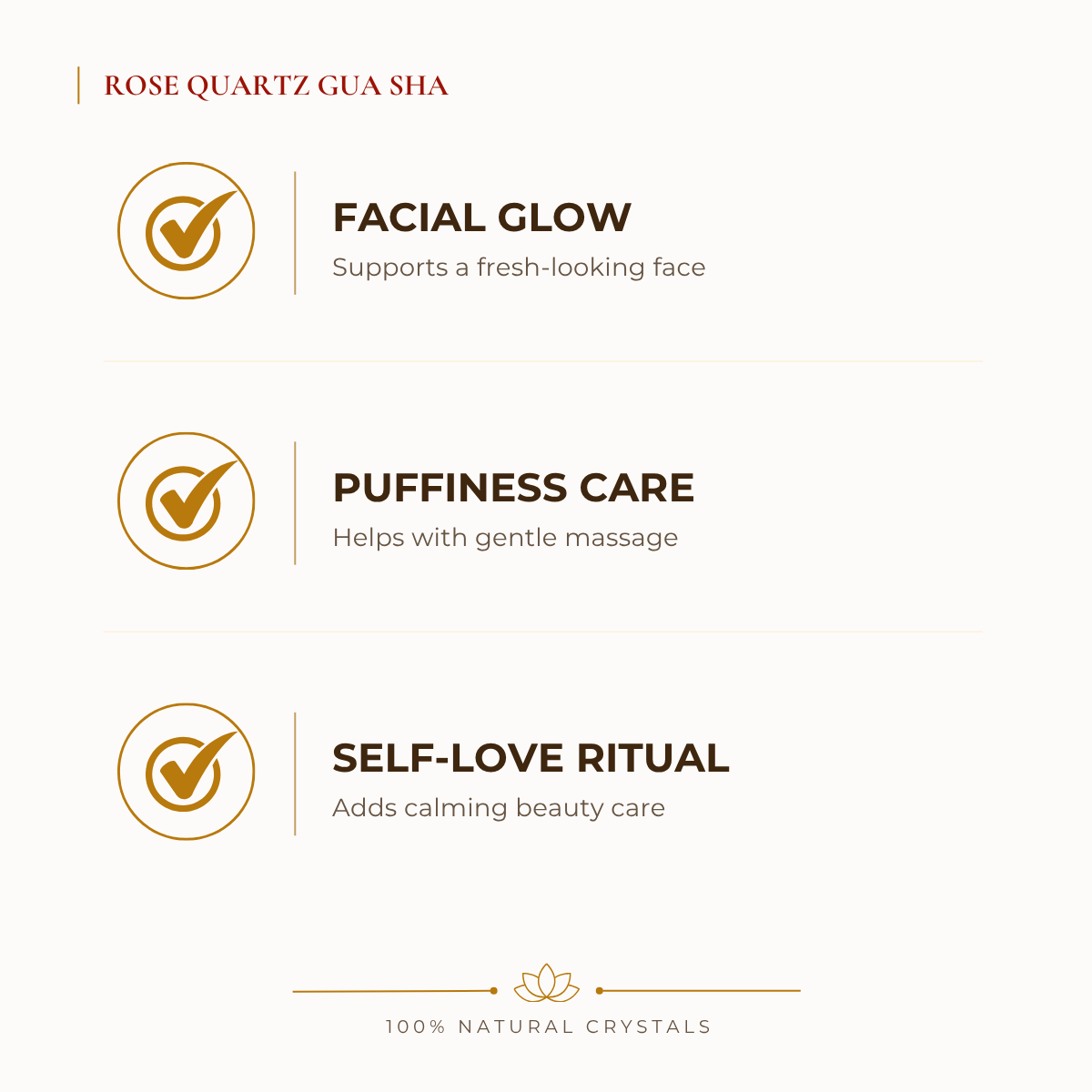 Natural Rose Quartz Gua Sha for Self-Love