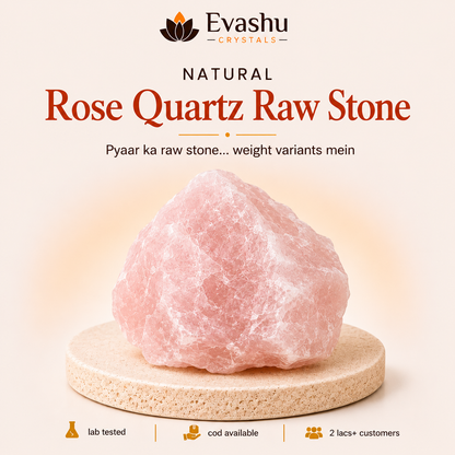 Natural Rose Quartz Raw Stone for Self-Love