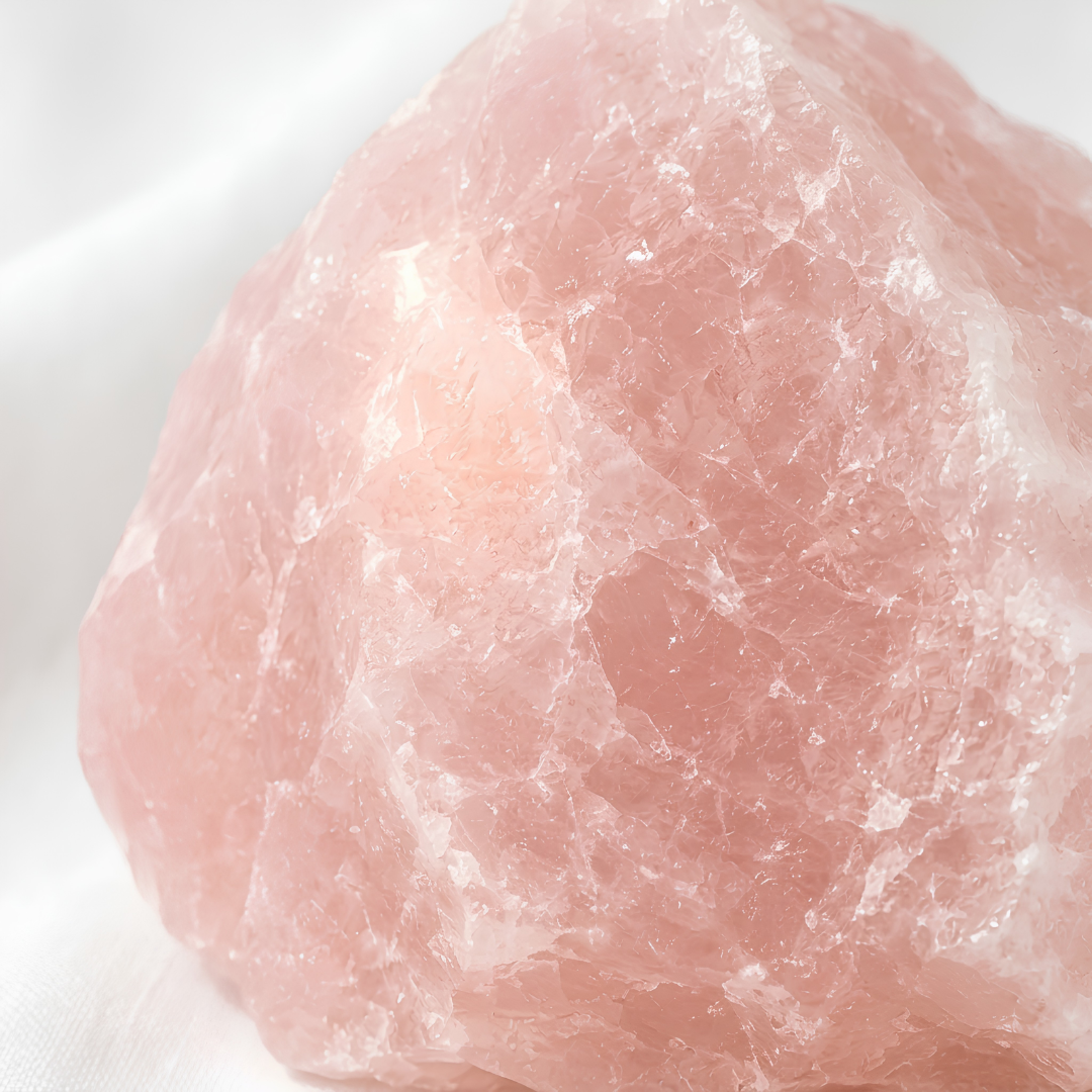 Natural Rose Quartz Raw Stone for Self-Love