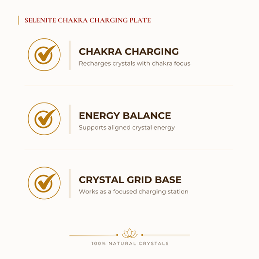 Natural Selenite Square Charging Plate for Purification