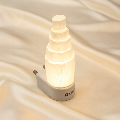 Natural Selenite Crystal Lamp for Serenity