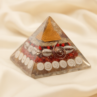 Natural Sri Yantra Pyramid for Abundance