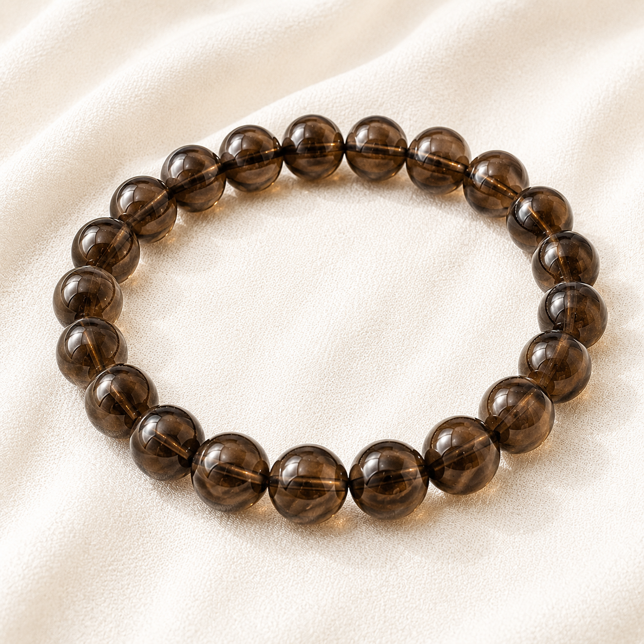 Natural Smoky Quartz 8mm Bracelet for Grounding
