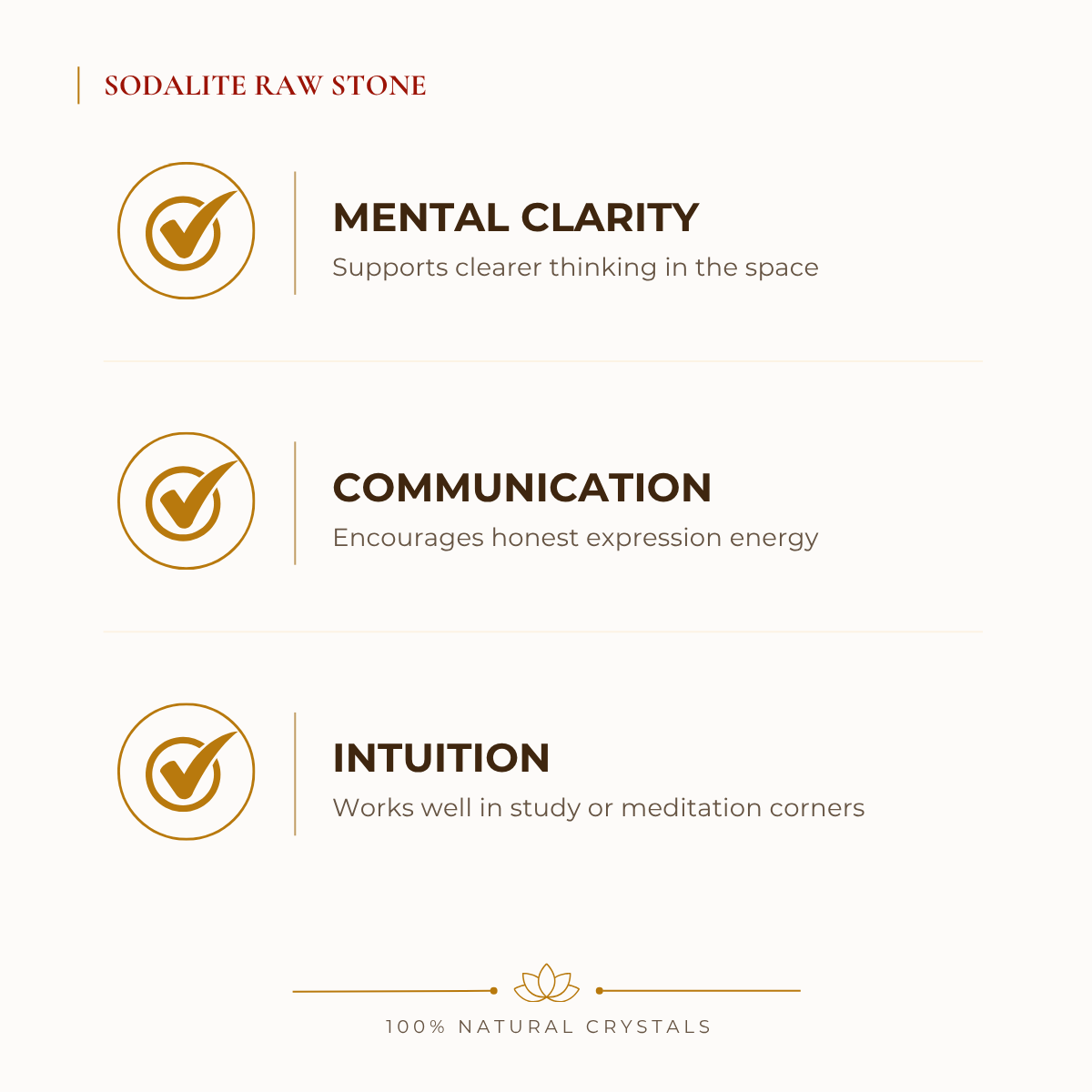 Natural Sodalite Raw Stone for Communication