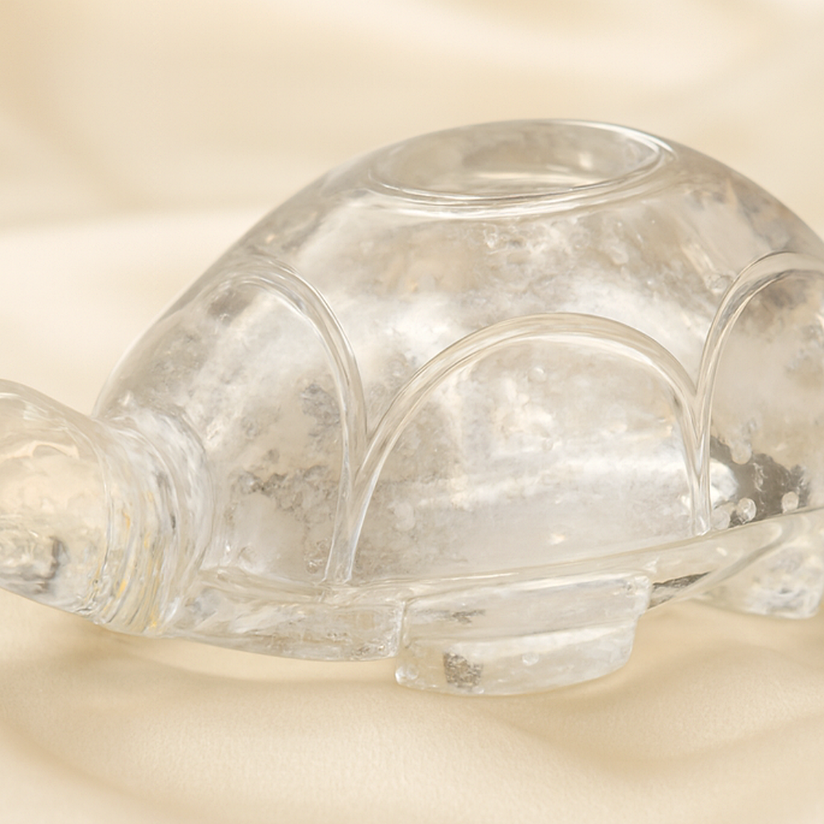 Natural Clear Quartz Tortoise for Energy Balance