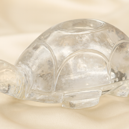 Natural Clear Quartz Tortoise for Energy Balance