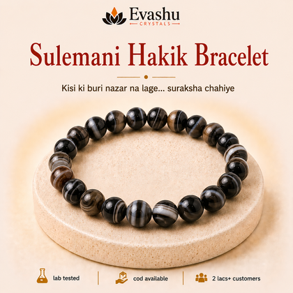 Natural Sulemani Agate 8mm Bracelet for Mindfulness