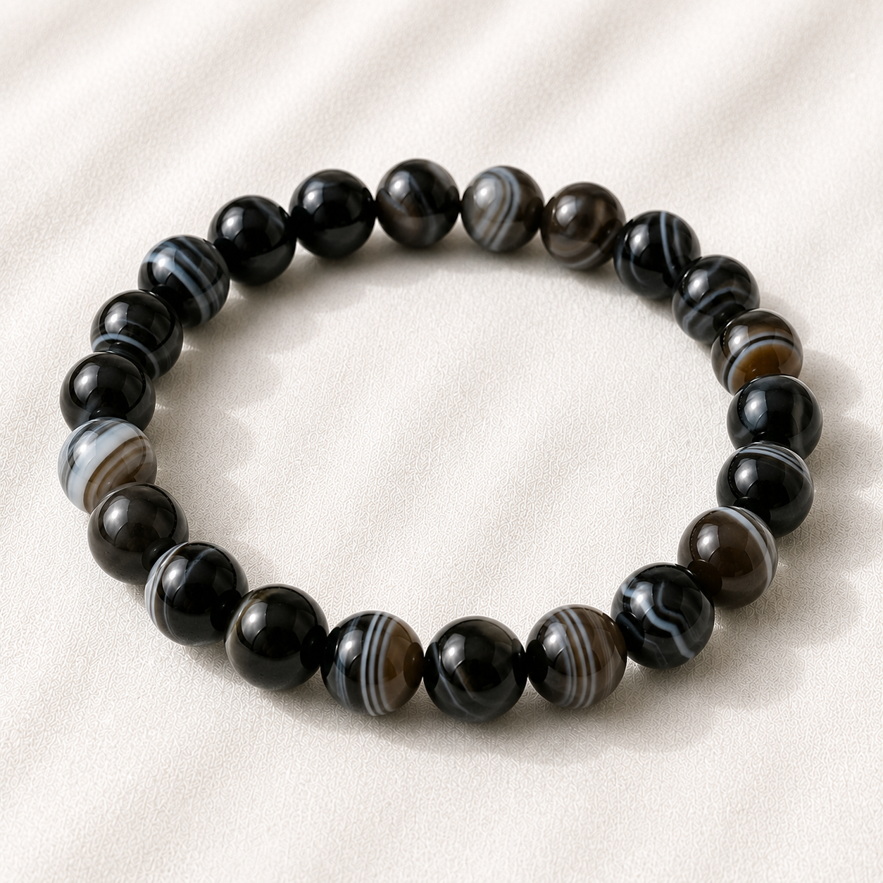 Natural Sulemani Agate 8mm Bracelet for Mindfulness