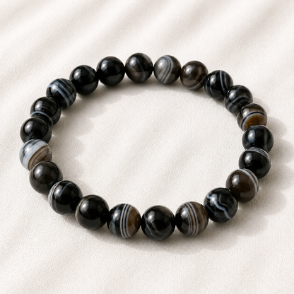 Natural Sulemani Agate 8mm Bracelet for Mindfulness