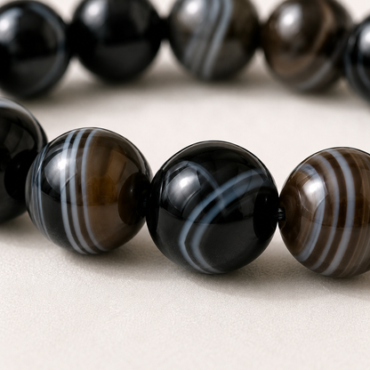 Natural Sulemani Agate 8mm Bracelet for Mindfulness