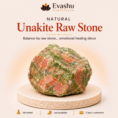 Natural Unakite Raw Stone for Emotional Balance