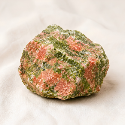 Natural Unakite Raw Stone for Emotional Balance