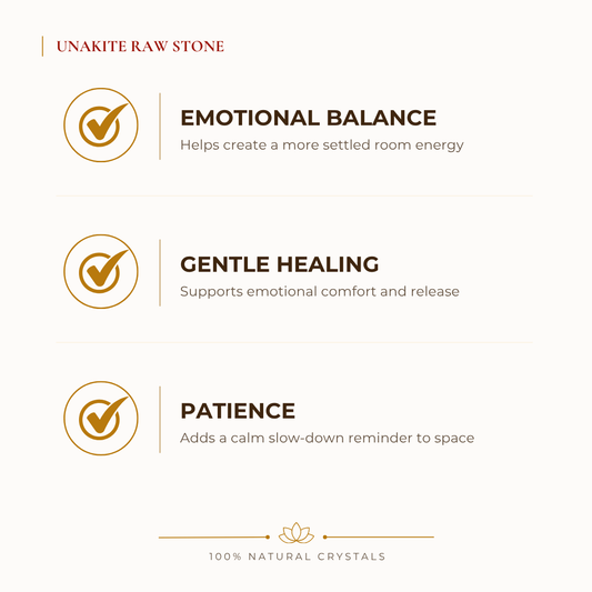Natural Unakite Raw Stone for Emotional Balance