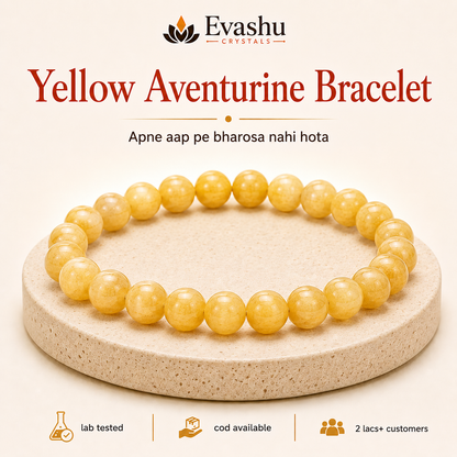 Natural Yellow Aventurine 8mm Bracelet for Optimism