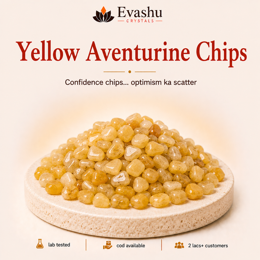 Natural Yellow Aventurine Crystal Chips for Optimism