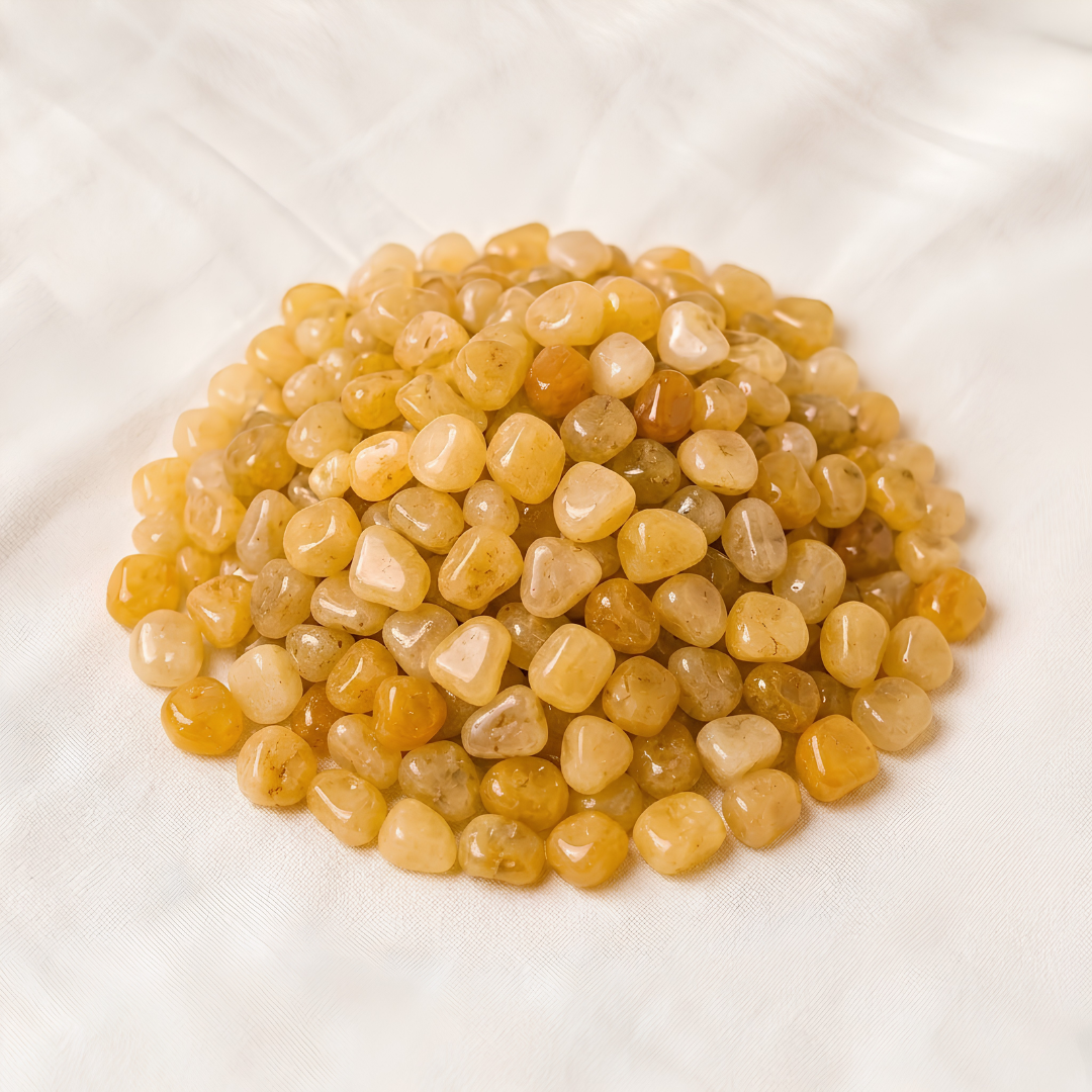 Natural Yellow Aventurine Crystal Chips for Optimism