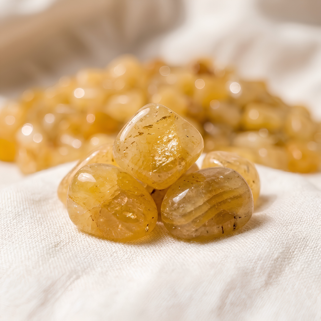 Natural Yellow Aventurine Crystal Chips for Optimism