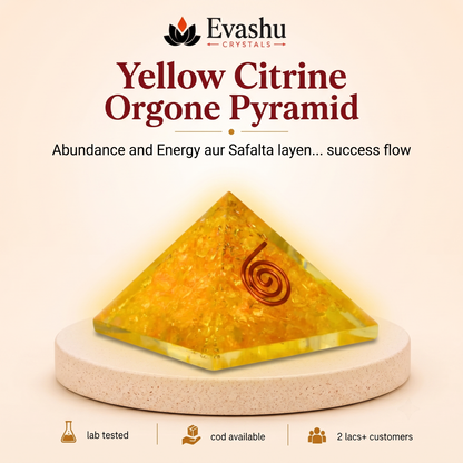 Natural Citrine Pyramid for Success