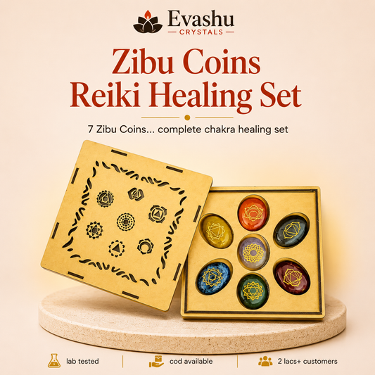 7 Chakra Zibu Reiki Coin Set for Alignment