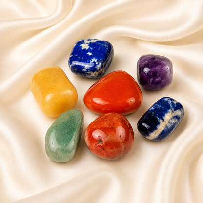 7 Chakra Tumbled Stone Set for Balance