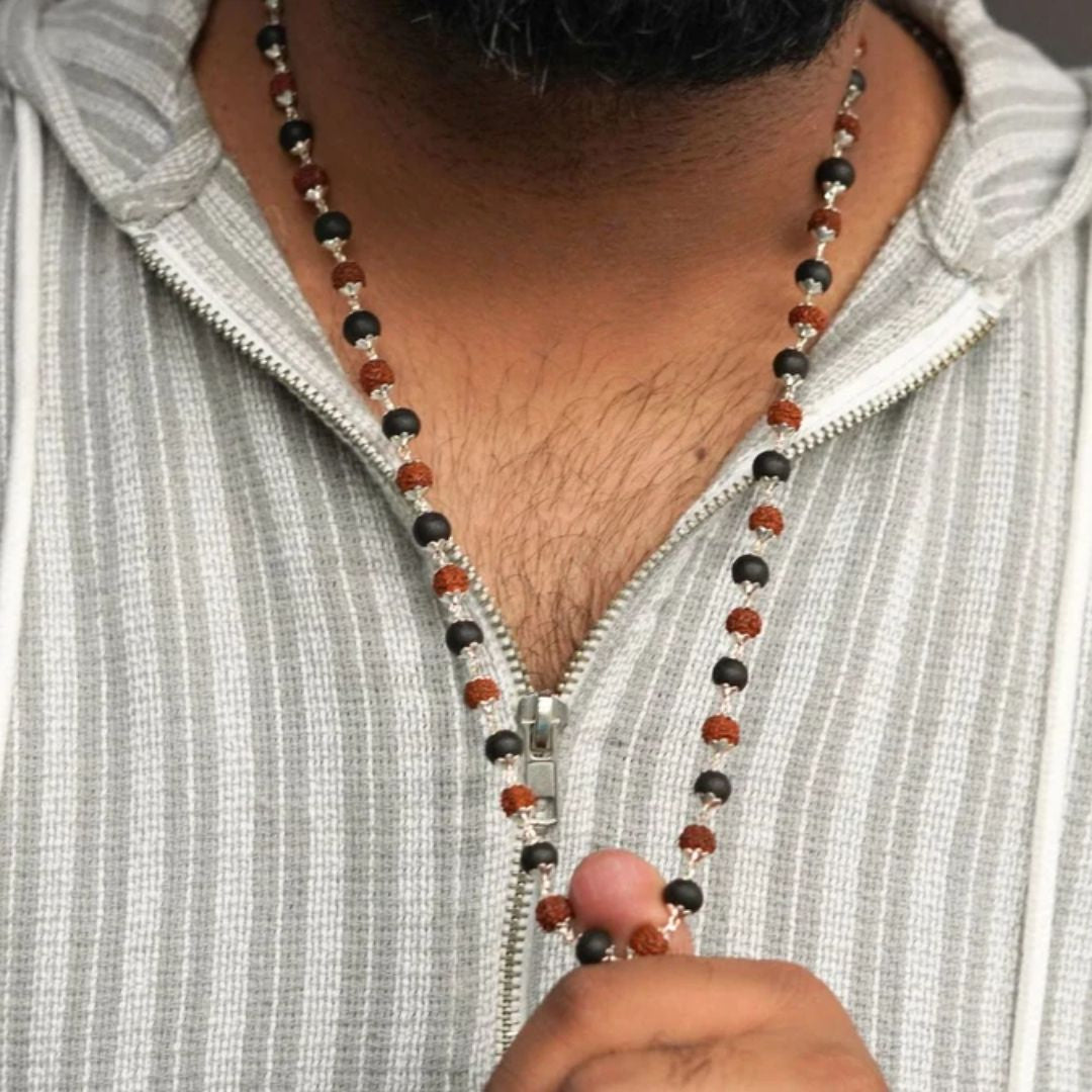 Rudraksha & Karungali Mala — Single or Pair